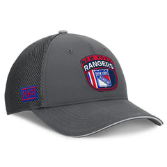 New York Rangers Fanatics Authentic Pro Home Ice Trucker Adjustable Hat - Gray - NHL 201193309