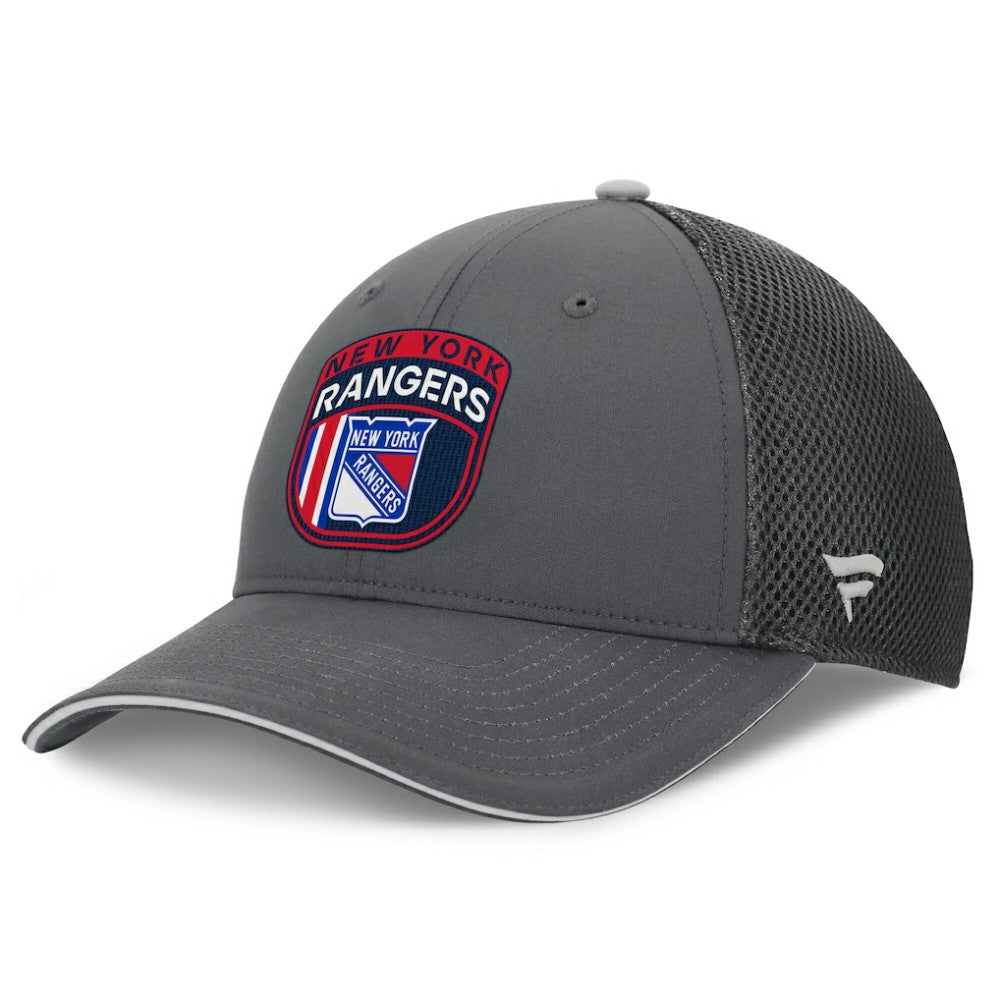 New York Rangers Fanatics Authentic Pro Home Ice Trucker Adjustable Hat - Gray - NHL 201193309