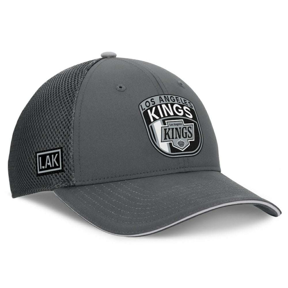 Los Angeles Kings Fanatics Authentic Pro Home Ice Trucker Adjustable Hat - Gray - NHL 201193311