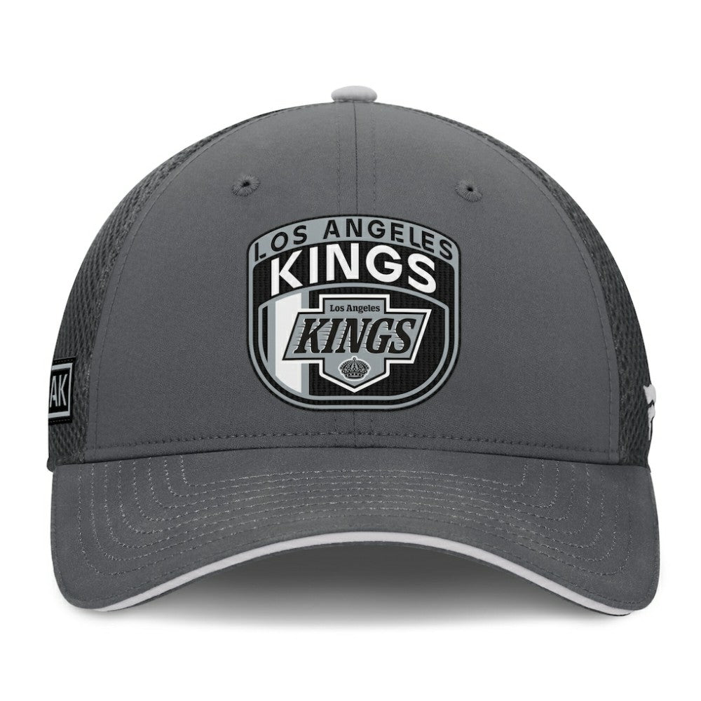 Los Angeles Kings Fanatics Authentic Pro Home Ice Trucker Adjustable Hat - Gray - NHL 201193311