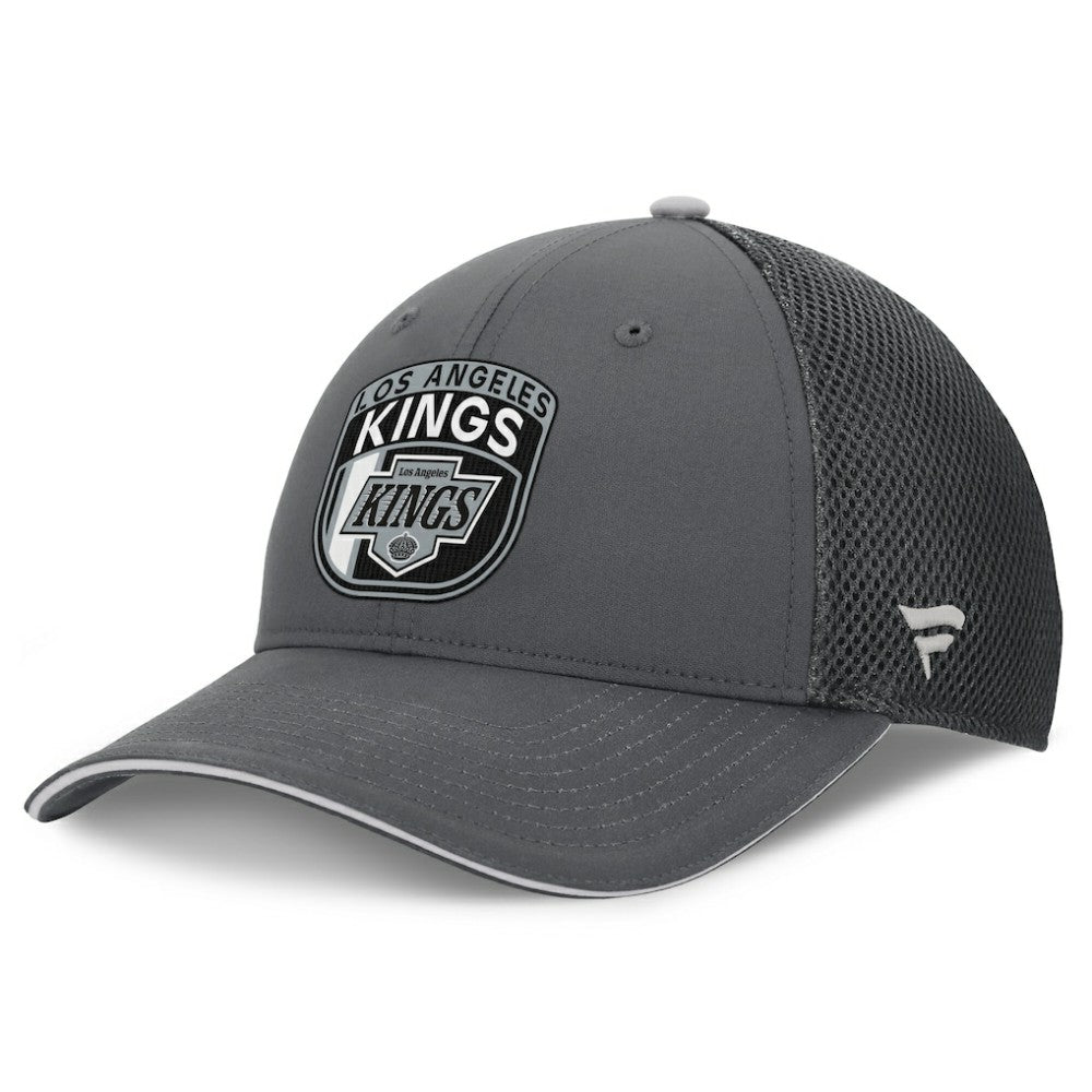 Los Angeles Kings Fanatics Authentic Pro Home Ice Trucker Adjustable Hat - Gray - NHL 201193311