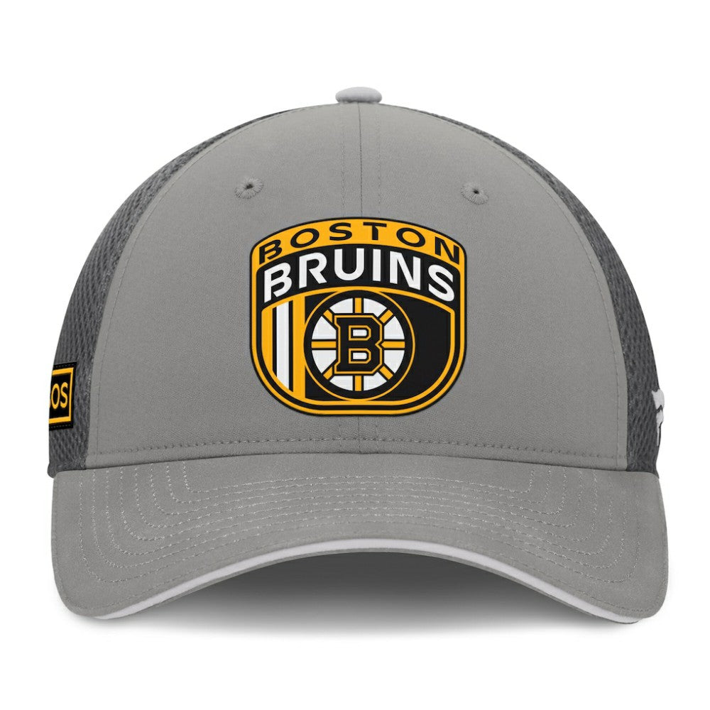 Boston Bruins Fanatics Authentic Pro Home Ice Trucker Adjustable Hat - Gray - NHL 201193313