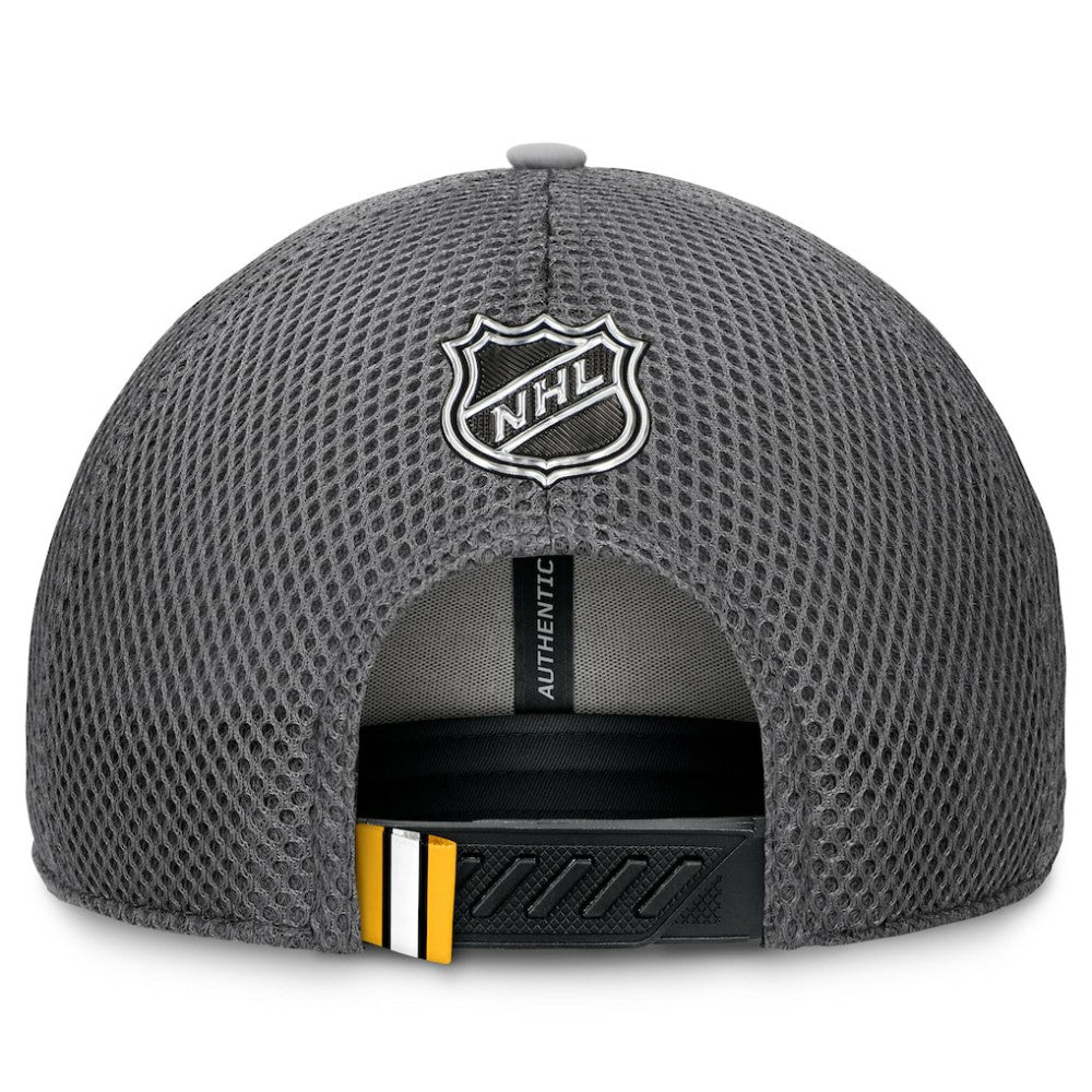 Boston Bruins Fanatics Authentic Pro Home Ice Trucker Adjustable Hat - Gray - NHL 201193313