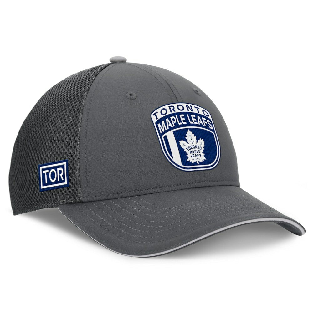 Toronto Maple Leafs Fanatics Authentic Pro Home Ice Trucker Adjustable Hat - Gray - NHL 201193320
