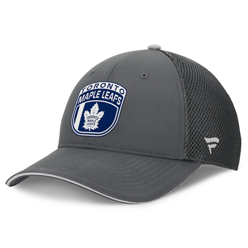 Toronto Maple Leafs Fanatics Authentic Pro Home Ice Trucker Adjustable Hat - Gray - NHL 201193320