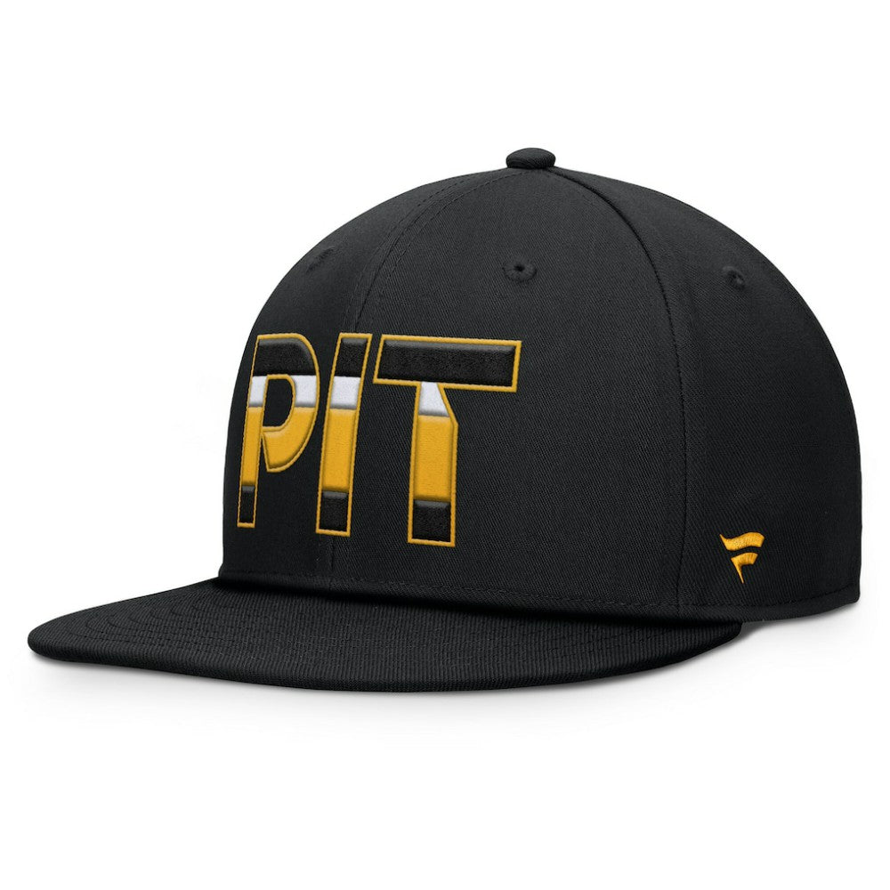 Pittsburgh Penguins Fanatics Authentic Pro Alternate Jersey Snapback Hat - Black - NHL 201193348