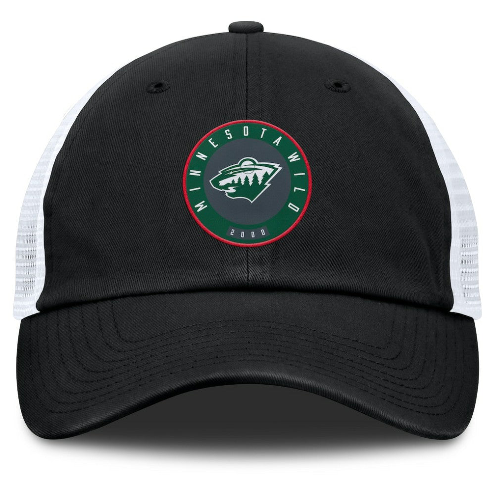 Minnesota Wild Fanatics Averie Trucker Adjustable Hat - Black/Gray - NHL 201193364