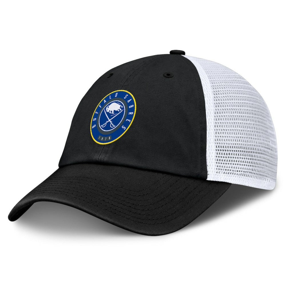 Buffalo Sabres Fanatics Averie Trucker Adjustable Hat - Black/White - NHL 201193368