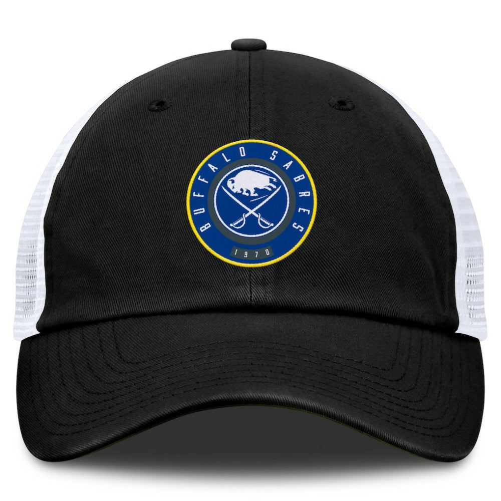 Buffalo Sabres Fanatics Averie Trucker Adjustable Hat - Black/White - NHL 201193368