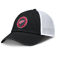 Detroit Red Wings Fanatics Averie Trucker Adjustable Hat - Black/Gray - NHL 201193375