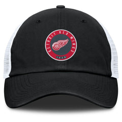 Detroit Red Wings Fanatics Averie Trucker Adjustable Hat - Black/Gray - NHL 201193375