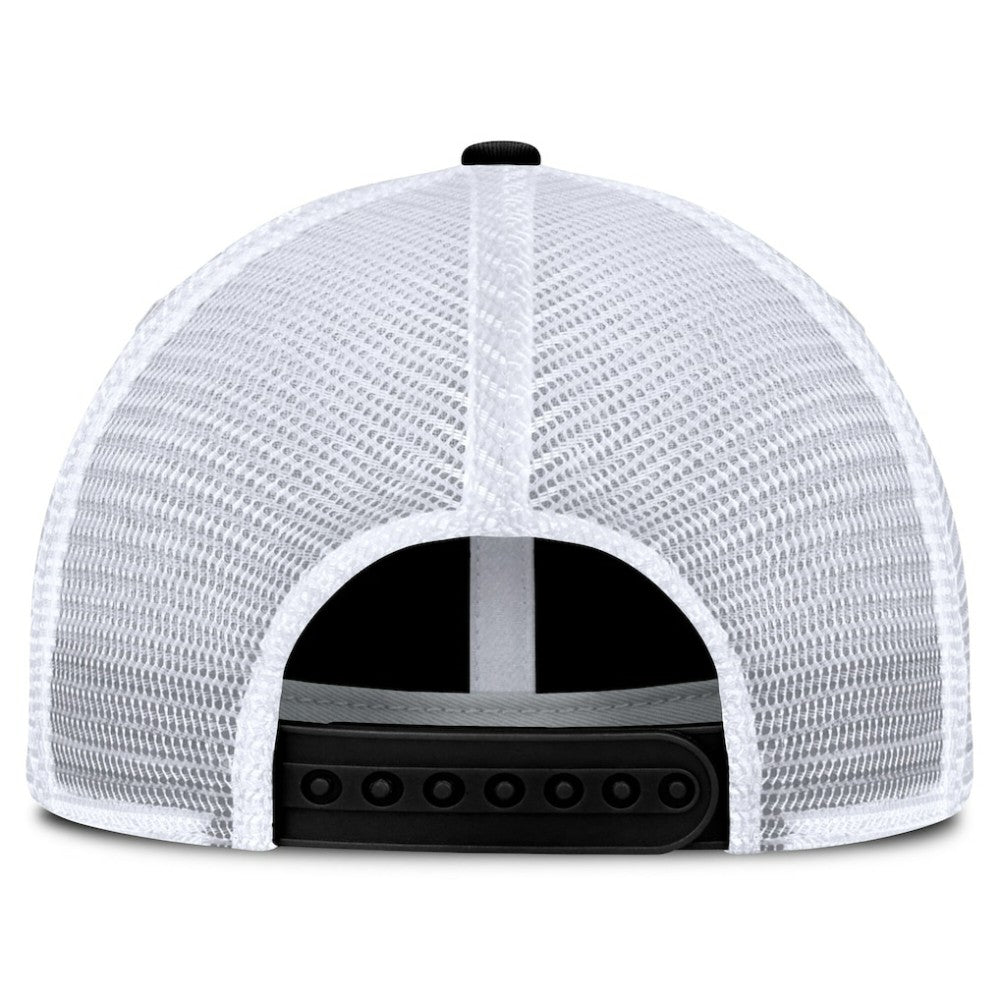 New Jersey Devils Fanatics Averie Trucker Adjustable Hat - Black/White - NHL 201193382