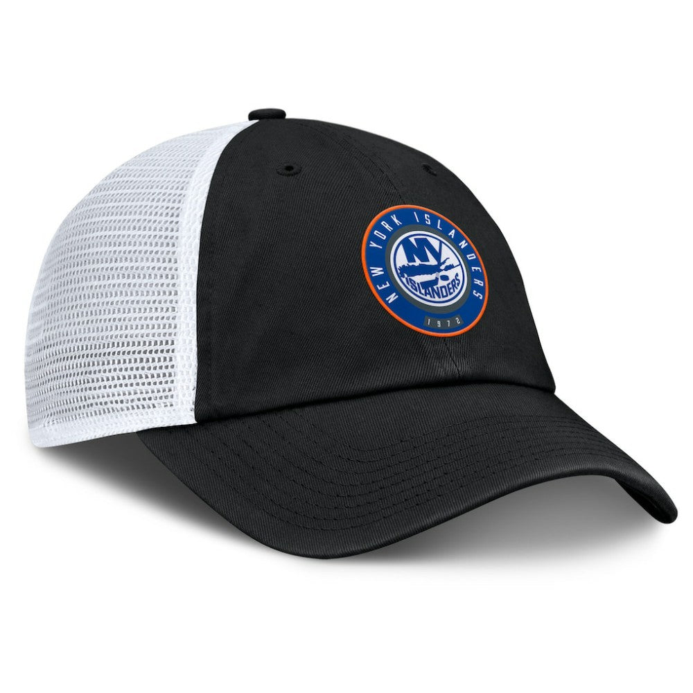 New York Islanders Fanatics Averie Trucker Adjustable Hat - Black/Gray - NHL 201193383