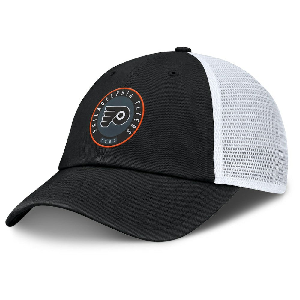 Philadelphia Flyers Fanatics Averie Trucker Adjustable Hat - Black/Gray - NHL 201193386
