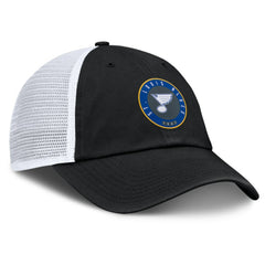 St. Louis Blues Fanatics Averie Trucker Adjustable Hat - Black/White - NHL 201193390