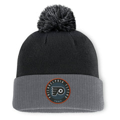 Philadelphia Flyers Fanatics Aspyn Cuffed Knit Hat with Pom - Black - NHL 201193403