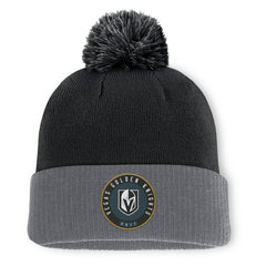 Vegas Golden Knights Fanatics Aspyn Cuffed Knit Hat with Pom - Black - NHL 201193411