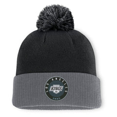 Los Angeles Kings Fanatics Aspyn Cuffed Knit Hat with Pom - Black - NHL 201193426