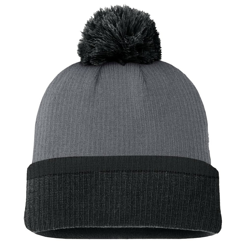 Pittsburgh Penguins Fanatics Women's Cuffed Knit Hat with Pom - Charcoal - NHL 201193429