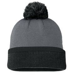 Pittsburgh Penguins Fanatics Women's Cuffed Knit Hat with Pom - Charcoal - NHL 201193429