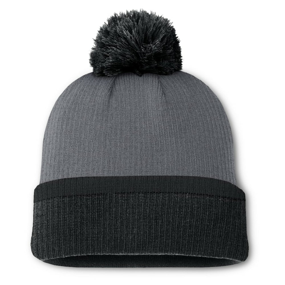 Boston Bruins Fanatics Women's Cuffed Knit Hat with Pom - Charcoal - NHL 201193433