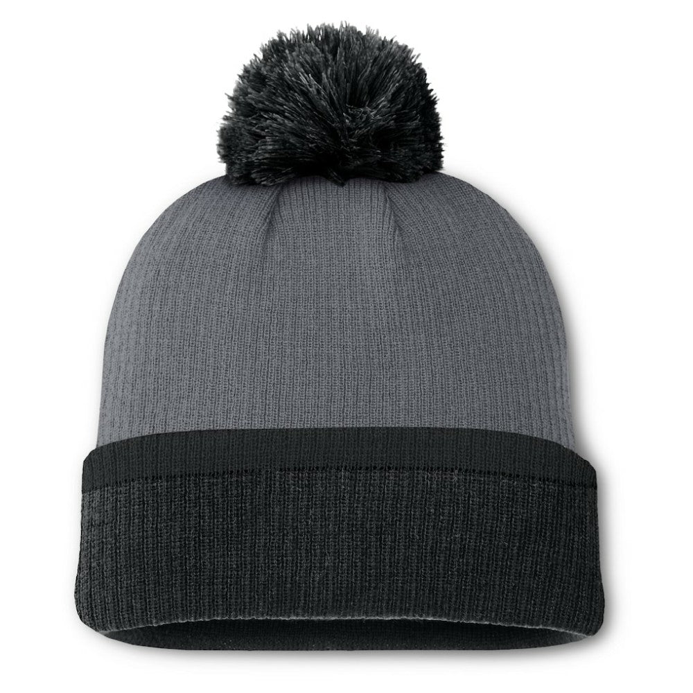 Boston Bruins Fanatics Women's Cuffed Knit Hat with Pom - Charcoal - NHL 201193433