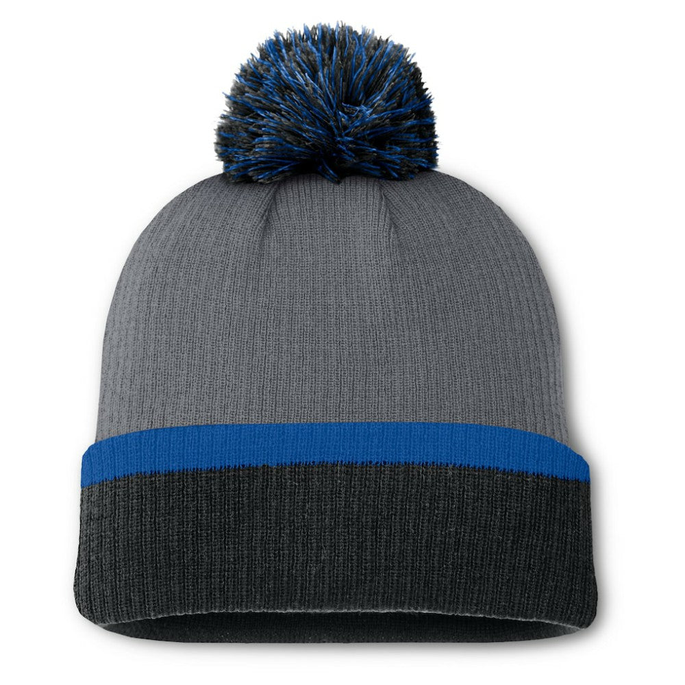 St. Louis Blues Fanatics Women's Cuffed Knit Hat with Pom - Charcoal - NHL 201193434