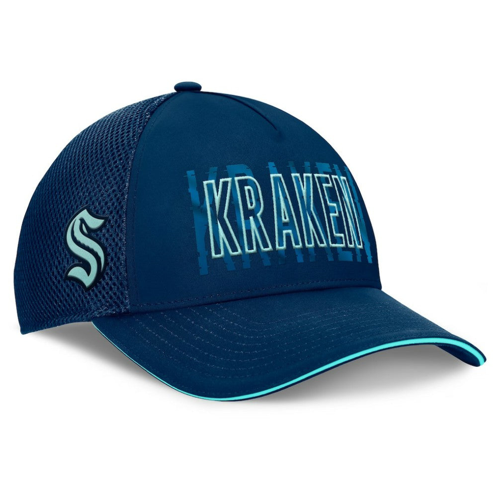 Seattle Kraken Fanatics Fundamental Flex Hat - Deep Sea Blue - NHL 201193448