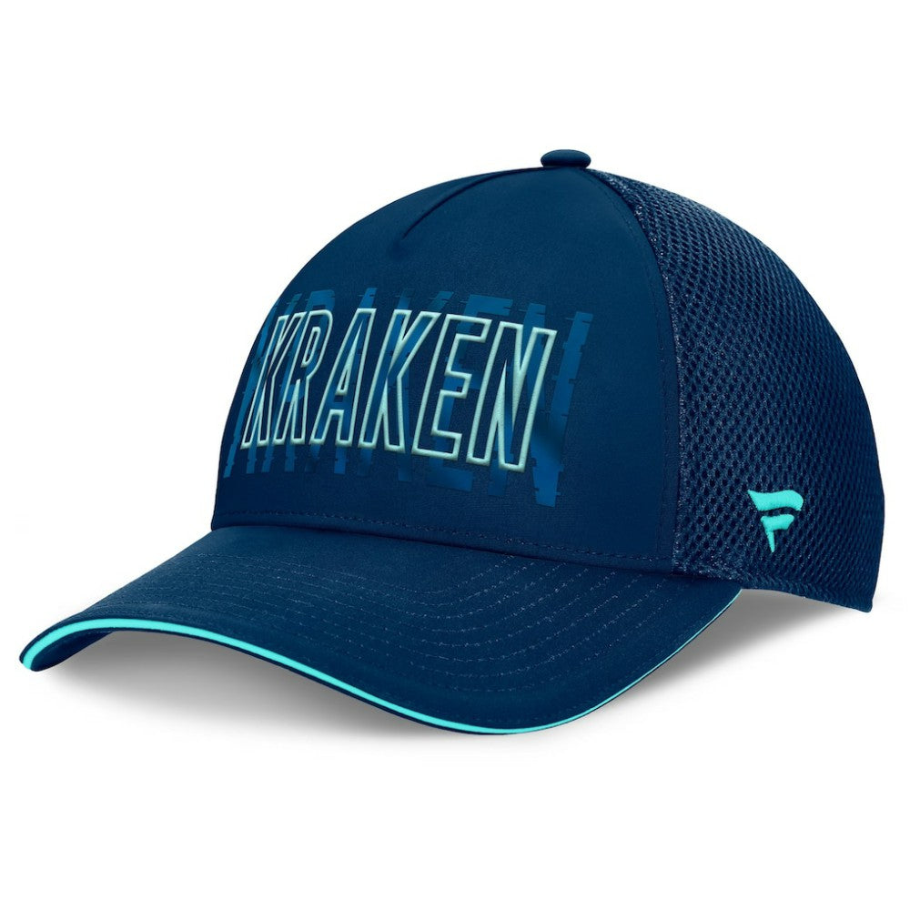 Seattle Kraken Fanatics Fundamental Flex Hat - Deep Sea Blue - NHL 201193448