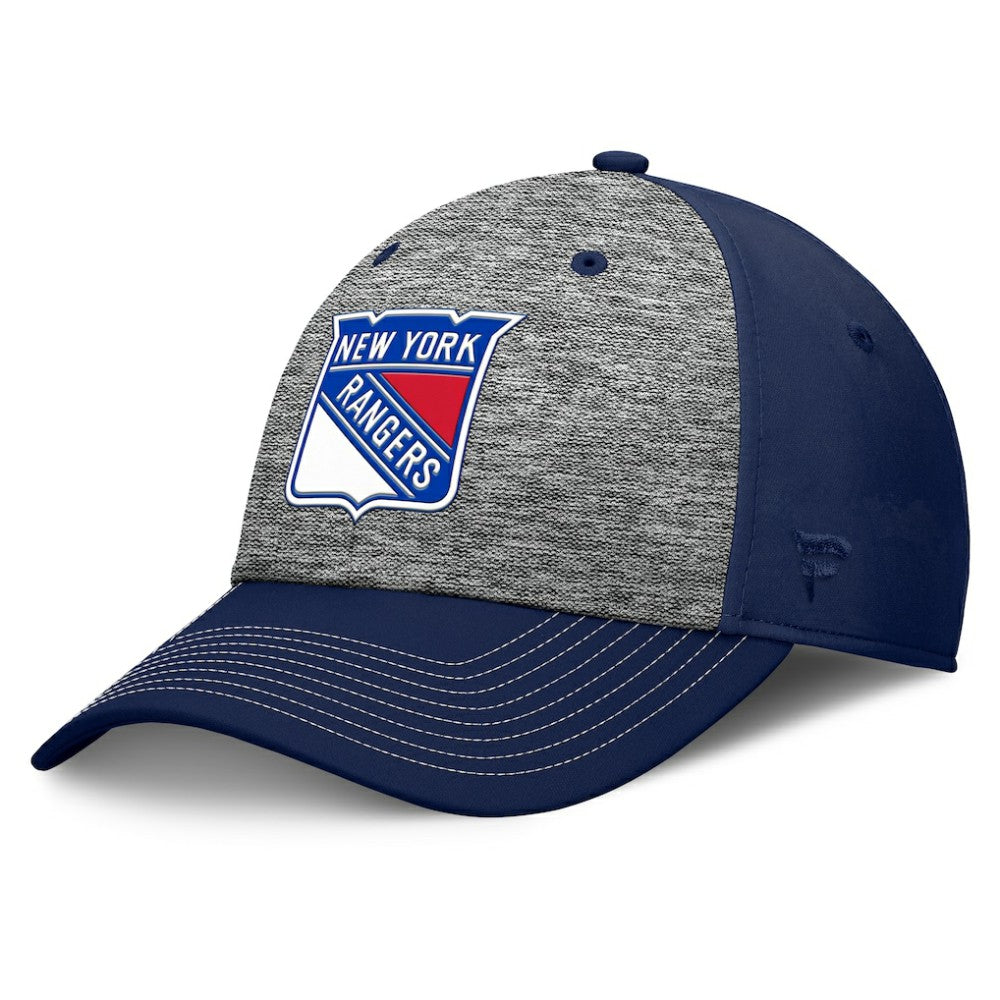 New York Rangers Fanatics Fundamental Top Shelf 2-Tone Flex Hat - Gray/Navy - NHL 201193457