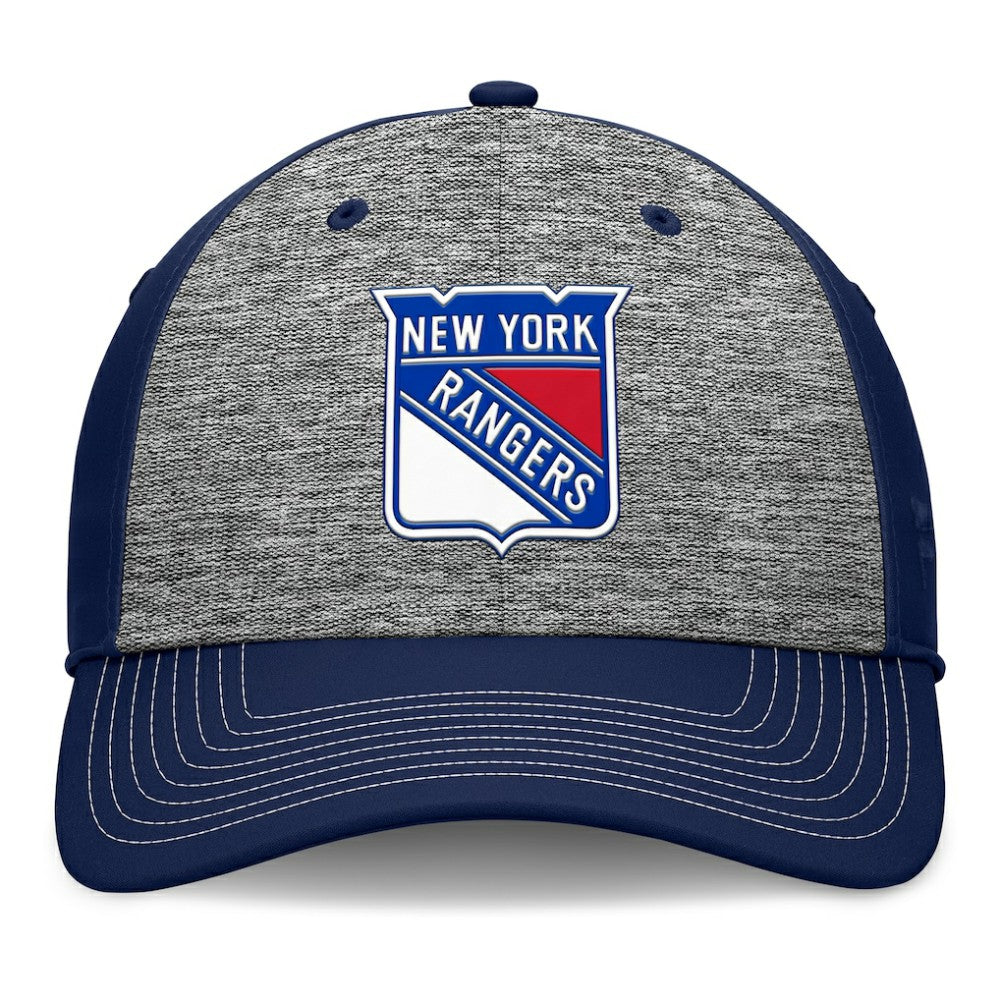 New York Rangers Fanatics Fundamental Top Shelf 2-Tone Flex Hat - Gray/Navy - NHL 201193457