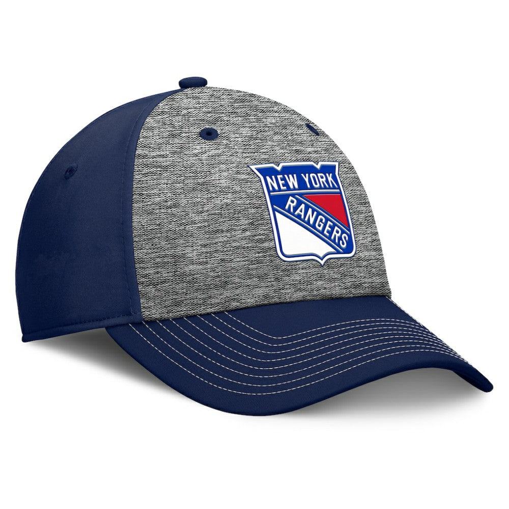 New York Rangers Fanatics Fundamental Top Shelf 2-Tone Flex Hat - Gray/Navy - NHL 201193457