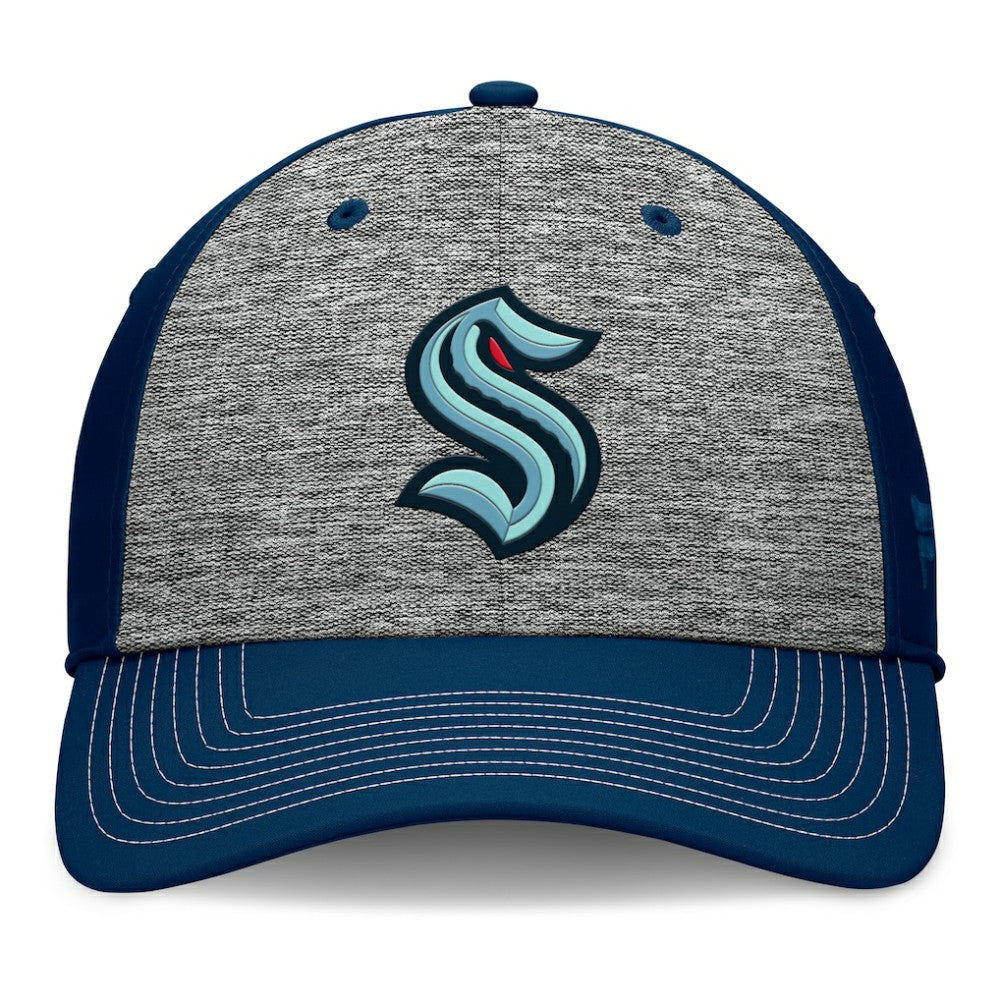 Seattle Kraken Fanatics Fundamental Top Shelf 2-Tone Flex Hat - Gray/Navy - NHL 201193461