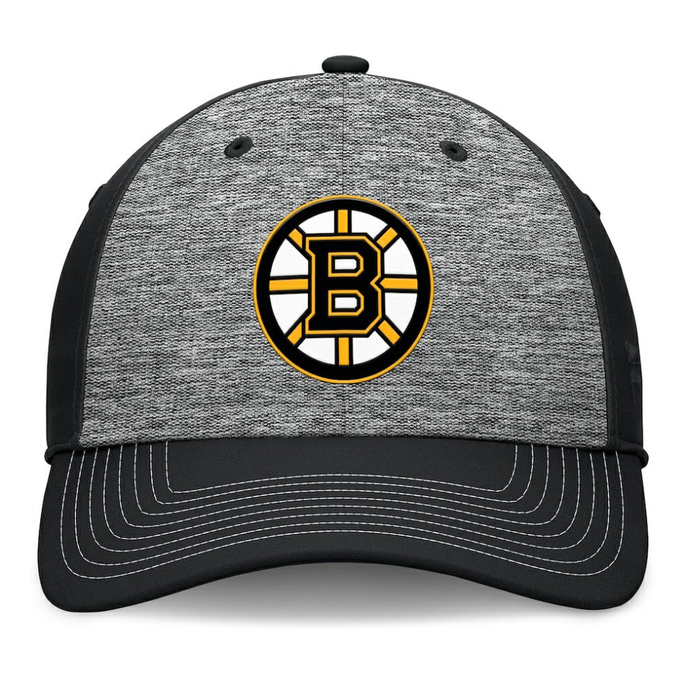 Boston Bruins Fanatics Fundamental Top Shelf 2-Tone Flex Hat - Gray/Black - NHL 201193472