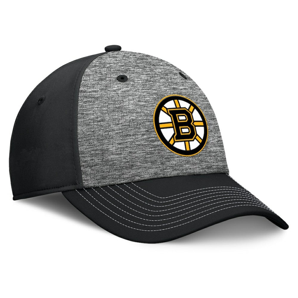 Boston Bruins Fanatics Fundamental Top Shelf 2-Tone Flex Hat - Gray/Black - NHL 201193472