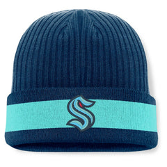 Seattle Kraken Fanatics Blueliner Cuffed Knit Hat - Deep Sea Blue - NHL 201193509