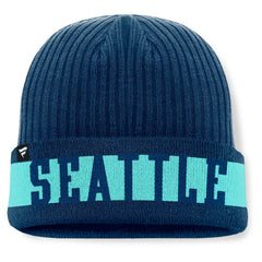 Seattle Kraken Fanatics Blueliner Cuffed Knit Hat - Deep Sea Blue - NHL 201193509