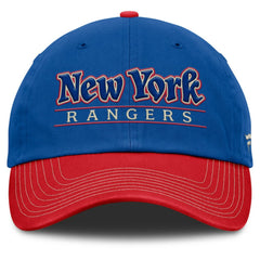 New York Rangers Fanatics Heritage Home Ice Two-Tone Adjustable Hat - Blue/Red - NHL 201193518