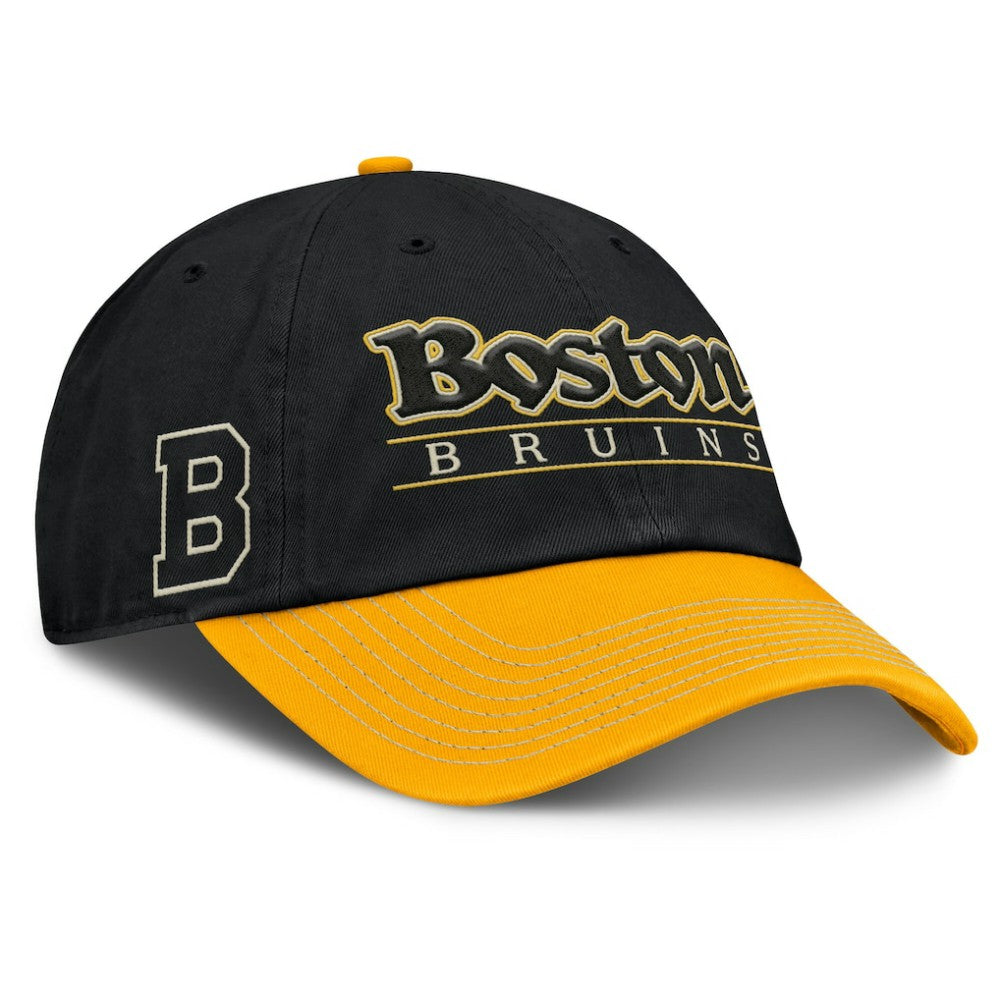 Boston Bruins Fanatics Heritage Home Ice Two-Tone Adjustable Hat - Black/Gold - NHL 201193522