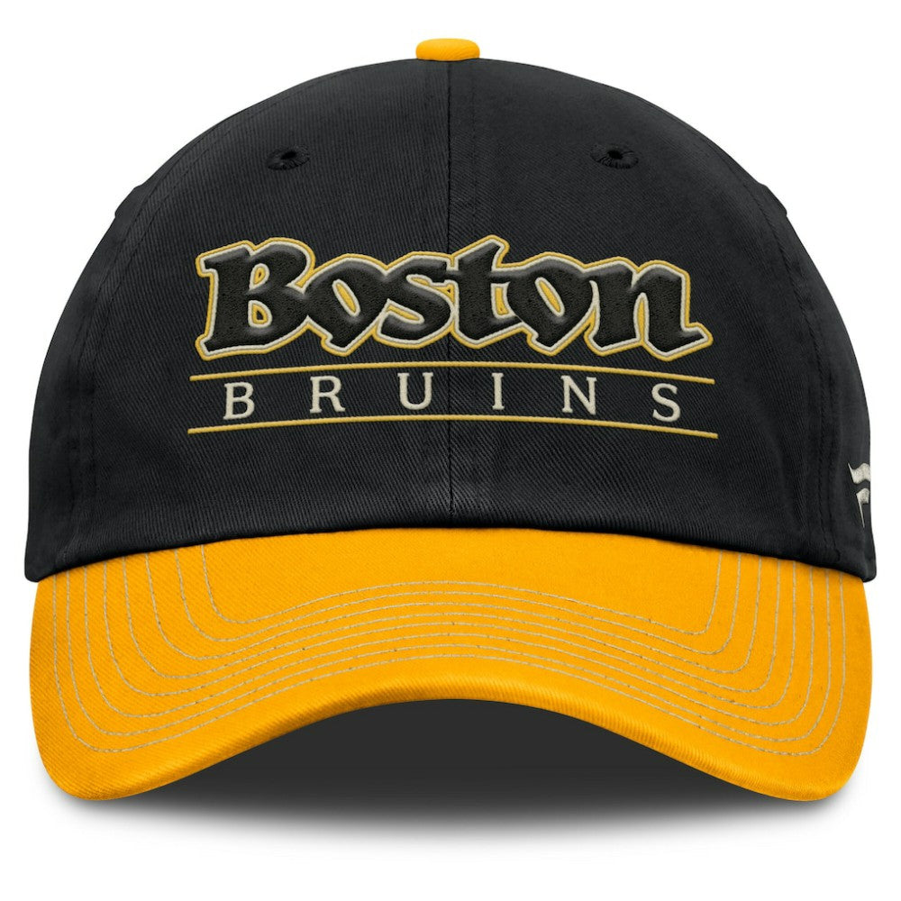 Boston Bruins Fanatics Heritage Home Ice Two-Tone Adjustable Hat - Black/Gold - NHL 201193522