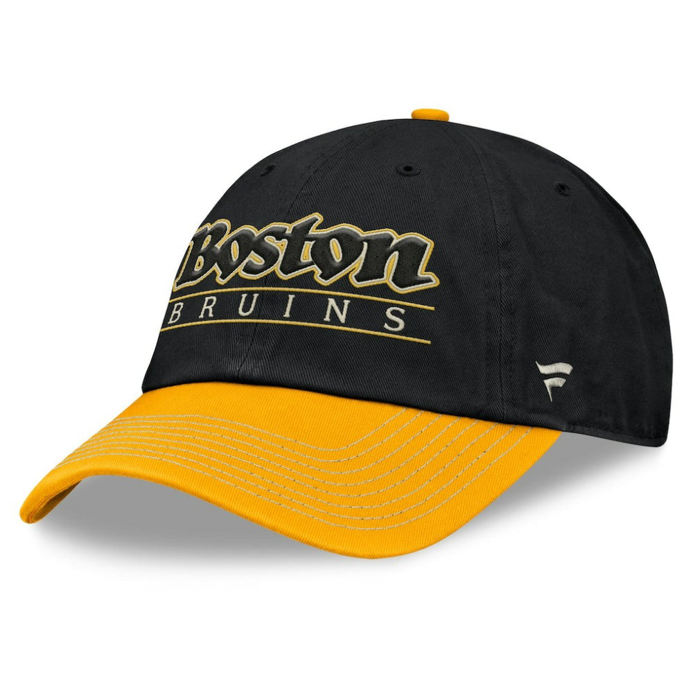 Boston Bruins Fanatics Heritage Home Ice Two-Tone Adjustable Hat - Black/Gold - NHL 201193522