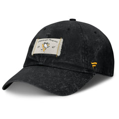 Pittsburgh Penguins Fanatics Women's Heritage Away Game Adjustable Hat - Black - NHL 201193523