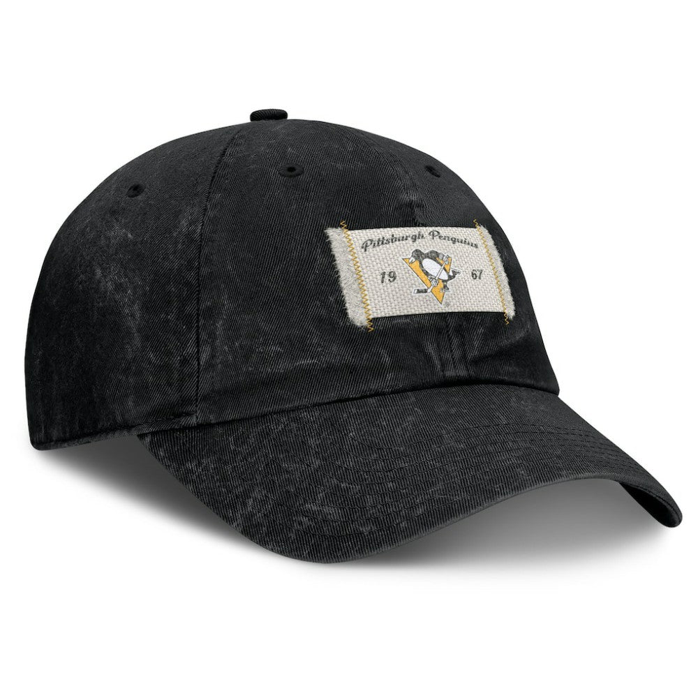 Pittsburgh Penguins Fanatics Women's Heritage Away Game Adjustable Hat - Black - NHL 201193523