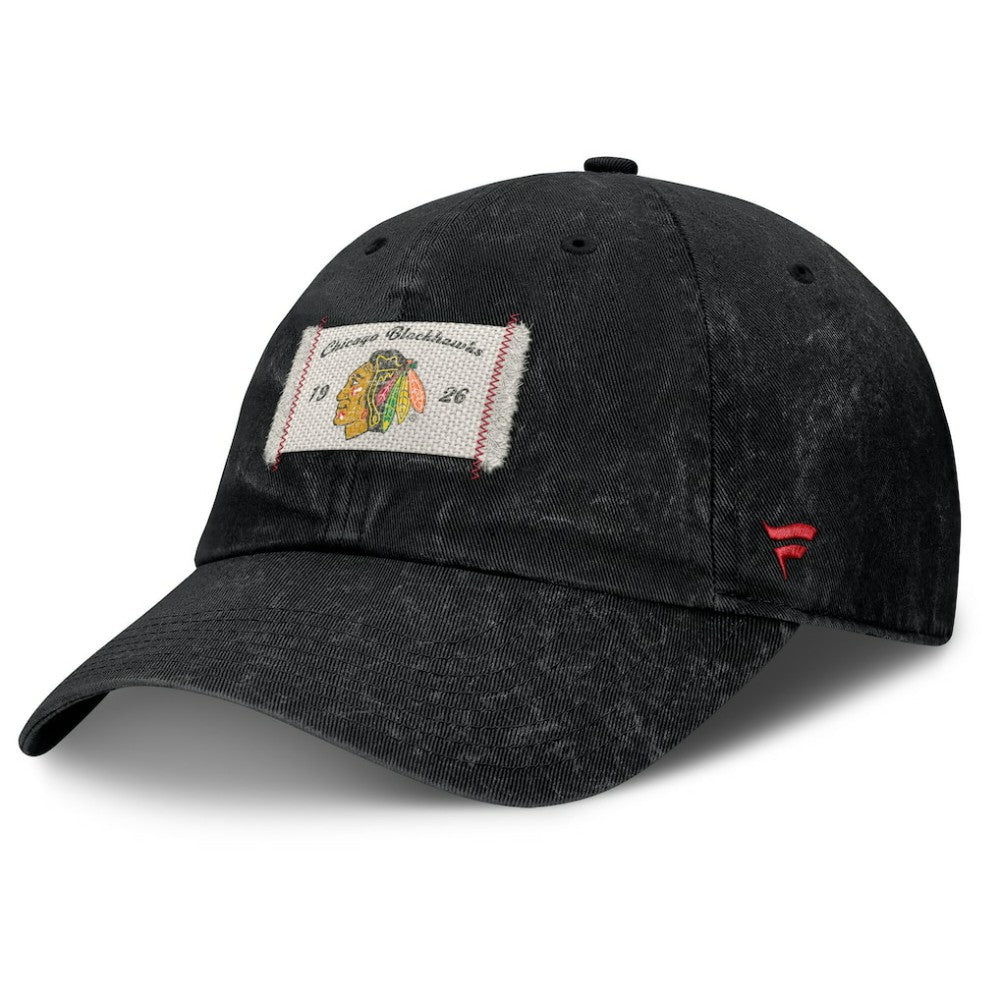 Chicago Blackhawks Fanatics Women's Heritage Away Game Adjustable Hat - Black - NHL 201193525
