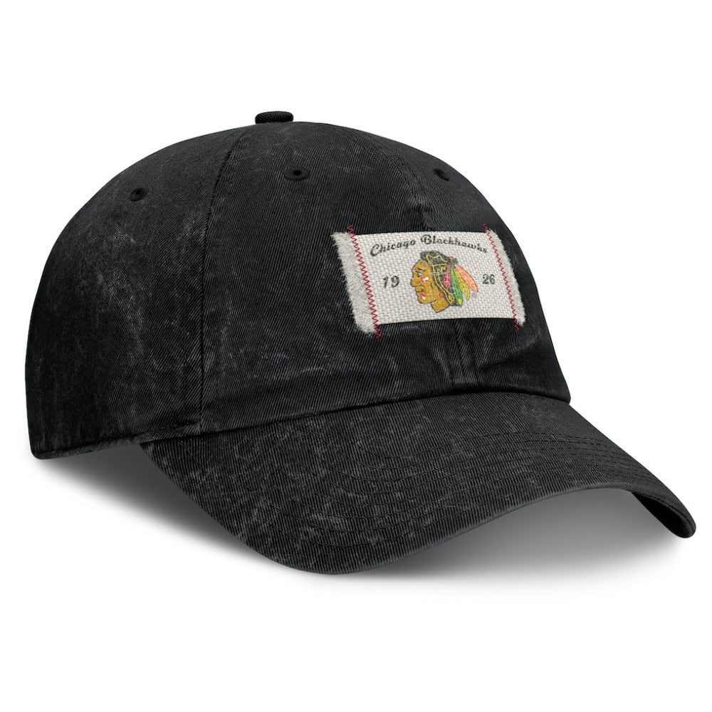 Chicago Blackhawks Fanatics Women's Heritage Away Game Adjustable Hat - Black - NHL 201193525