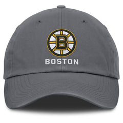 Boston Bruins Fanatics Washed Adjustable Hat - Charcoal - NHL 201193617