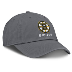 Boston Bruins Fanatics Washed Adjustable Hat - Charcoal - NHL 201193617