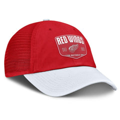 Detroit Red Wings Fanatics Fundamental One-Time Trucker Adjustable Hat - Red - NHL 201193623