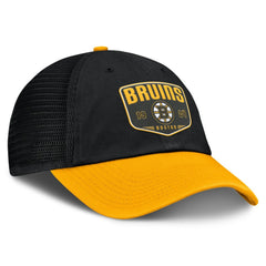 Boston Bruins Fanatics Fundamental One-Time Trucker Adjustable Hat - Black - NHL 201193628