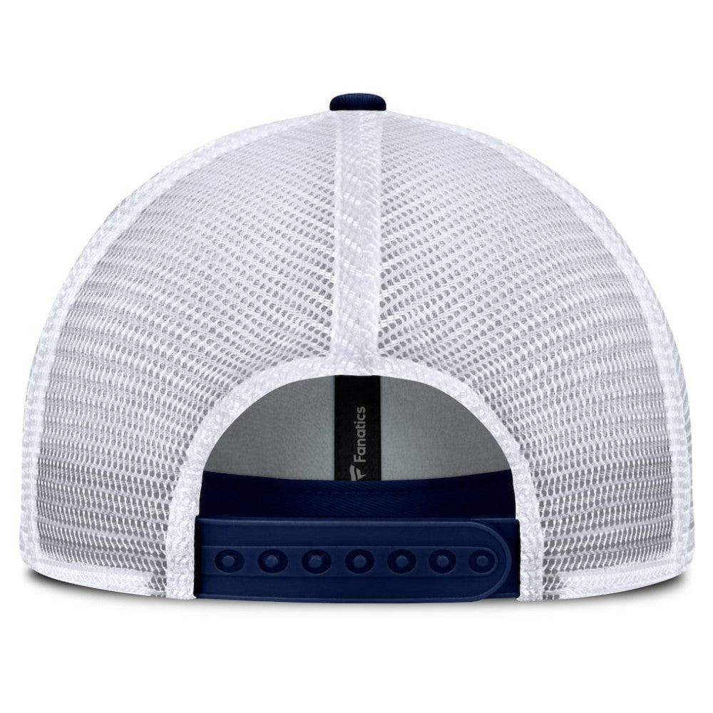 New York Rangers Fanatics Fundamental One-Time Trucker Adjustable Hat - Blue - NHL 201193629